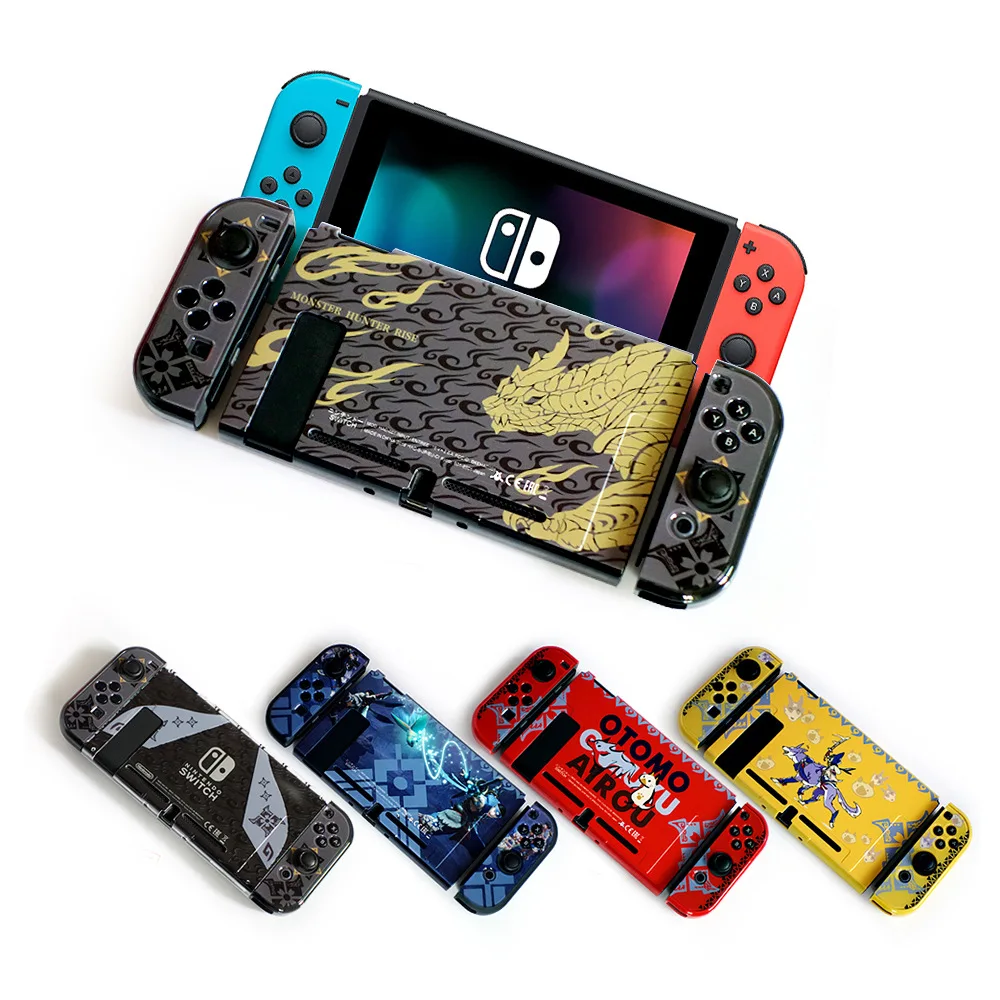 NEW Nintend Switch Hard PC Protective Case Cover Shell Set For Nintendo Console Joy Con Controllers Decal Accessories | Электроника