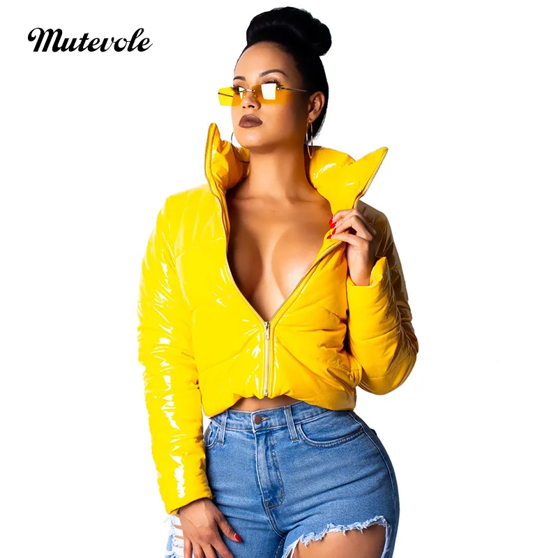 Куртка Mutevole Женская из искусственной кожи на молнии с длинным рукавом|Кожаные