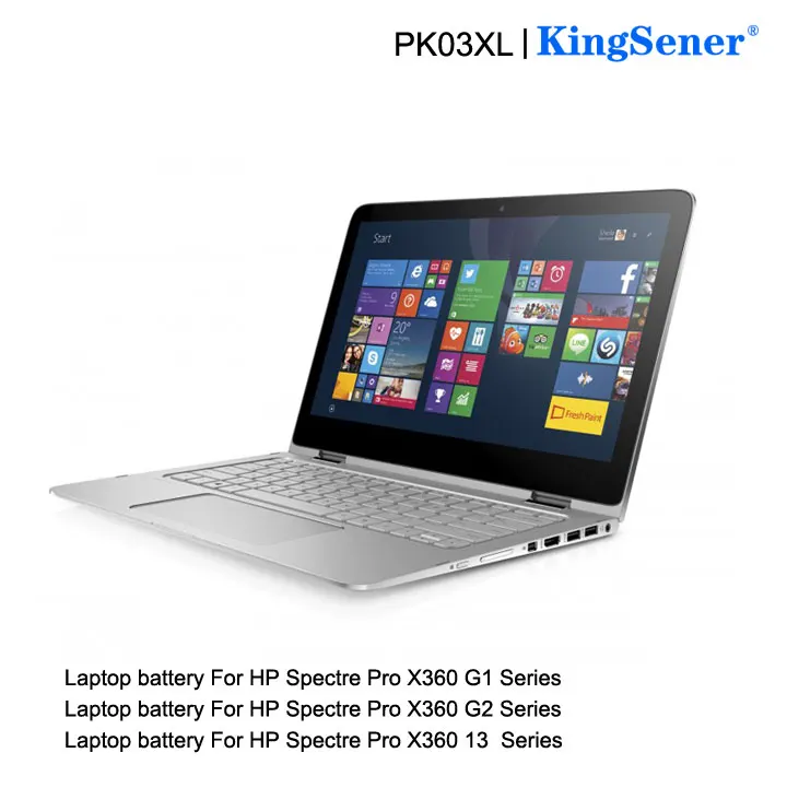 KingSener, новинка, PK03XL, Аккумулятор для ноутбука hp Spectre Pro X360 Spectre 13 HSTNN-DB6S, 6789116-005, 11,4 в, 56WH,, 2 года