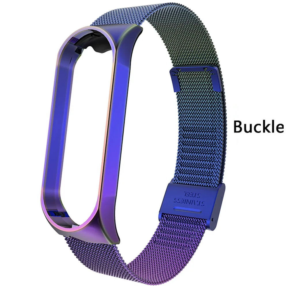 Металлический ремешок Rovtop для Xiaomi Mi Band 3 браслет из нержавеющей стали