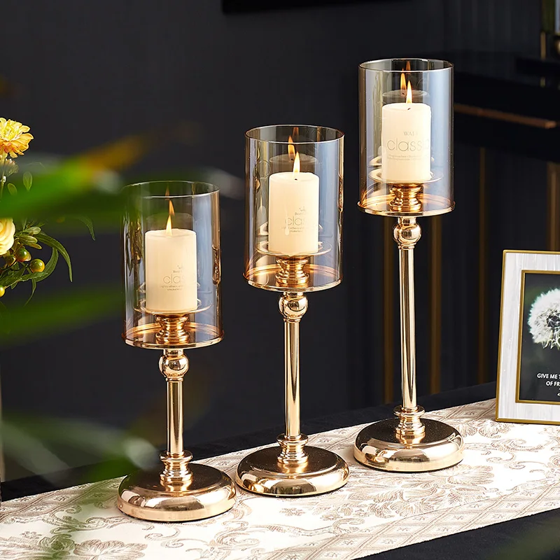 

Nordic Luxury Candle Holders Living Room Decorations Modern Candle Holders Dining Table Decor Sujetavelas Room Decor BC50ZT