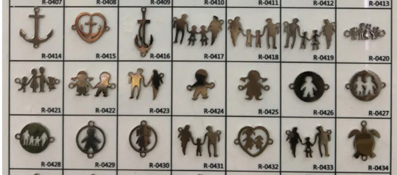 Подвески из нержавеющей стали для браслетов и ожерелий 12 х20 мм 10 шт./лот |