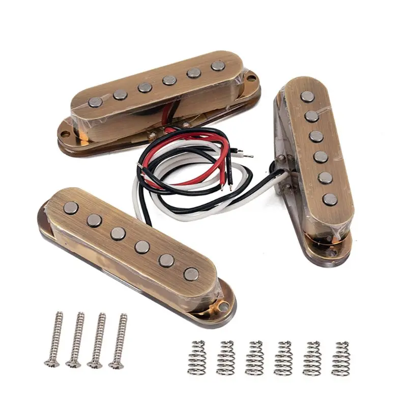 1 Set Pickups Alnico 5 48/50/52 for Stratocaster Strat ST SG Electric Guitar | Спорт и развлечения