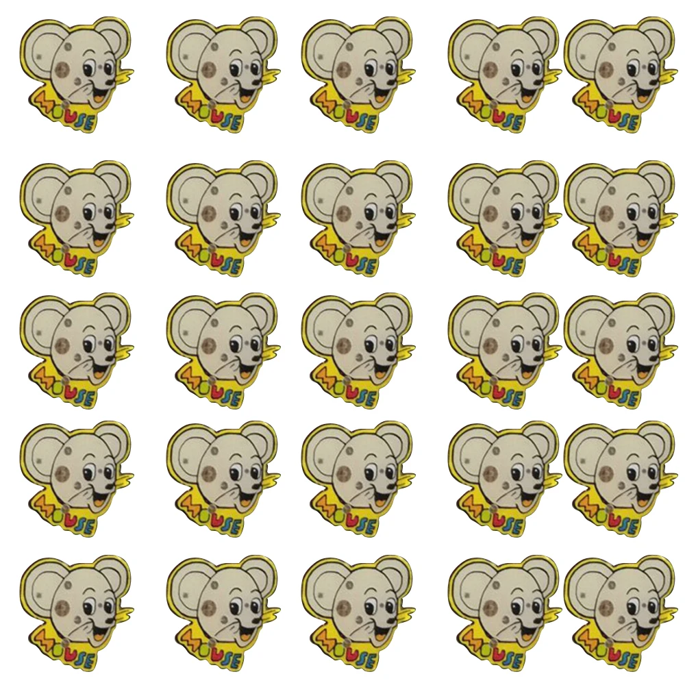 

25pcs 2020 New Year Led Flashing Toy Brooch Rat Year Lighting Badge Christmas Party Concert Props Toys For Children Kids Gifts