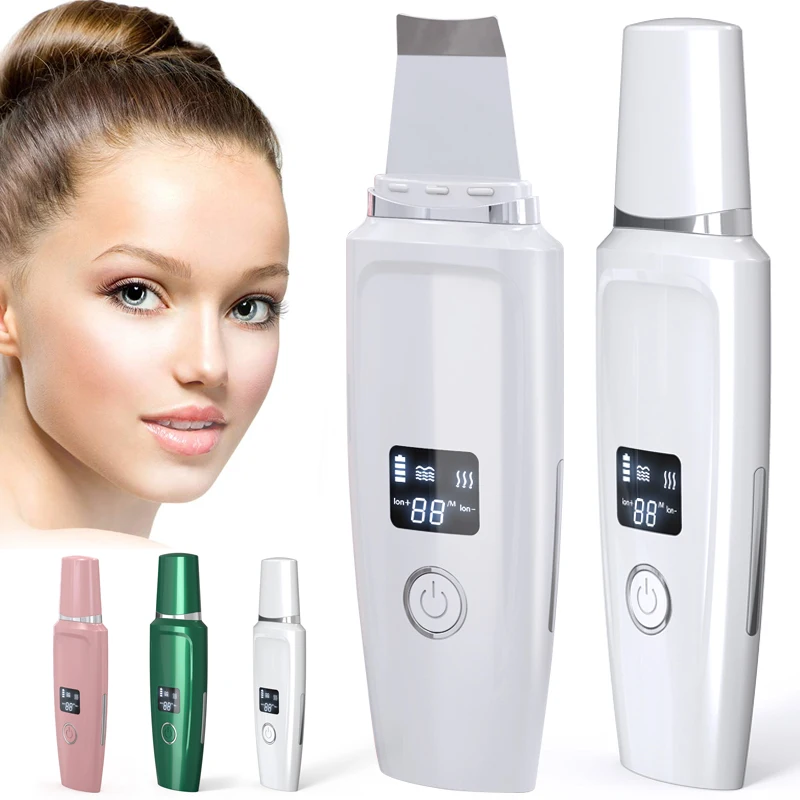 Ltrasonic скруббер для кожи пилинг лица Лопата очиститель пор Отшелушивающий прибор