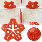 Система выравнивания керамических зазоров для плитки, 50 шт., 5 размеров, локатор, система выравнивания перекрестных зазоров, ручной напольный строительный насос