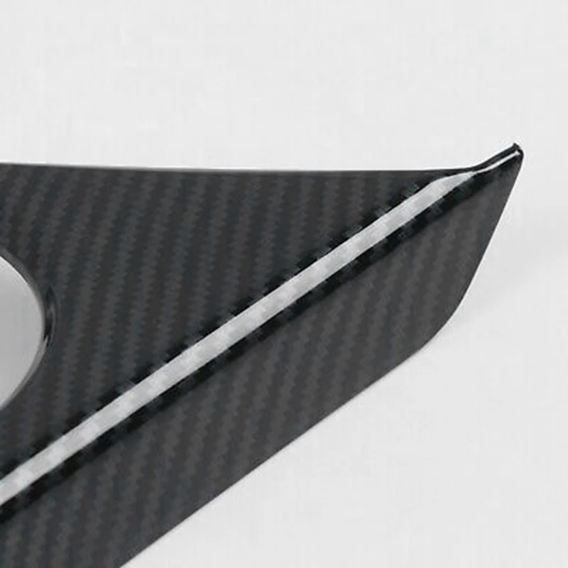

LHD Carbon Fiber Look Inner Water Cup Holder Cover Trim for Cadillac CT4 2020