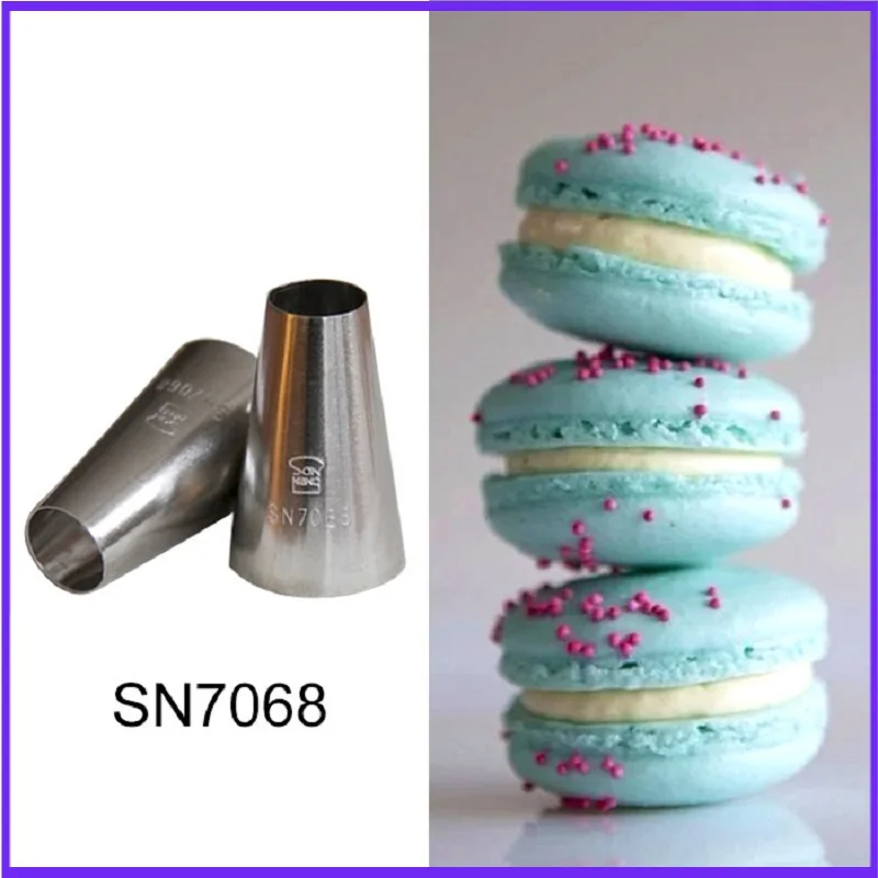 

0.4mm 304 Stainless Steel Extra Large Round Tip,Nozzle, Macaron Decorated Mouth