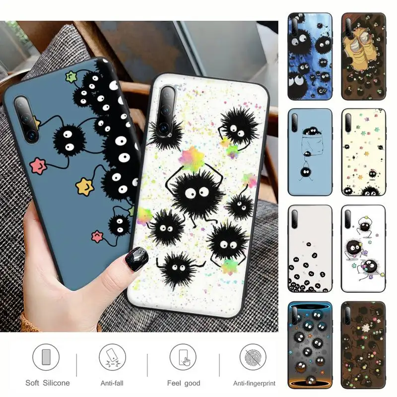 

Studio Ghibli Spirited Away Soot Matte Phone Case For Samsung Galaxy S9 S10 S20 S21 S30 Plus Ultra S10e S7 S8 Cover