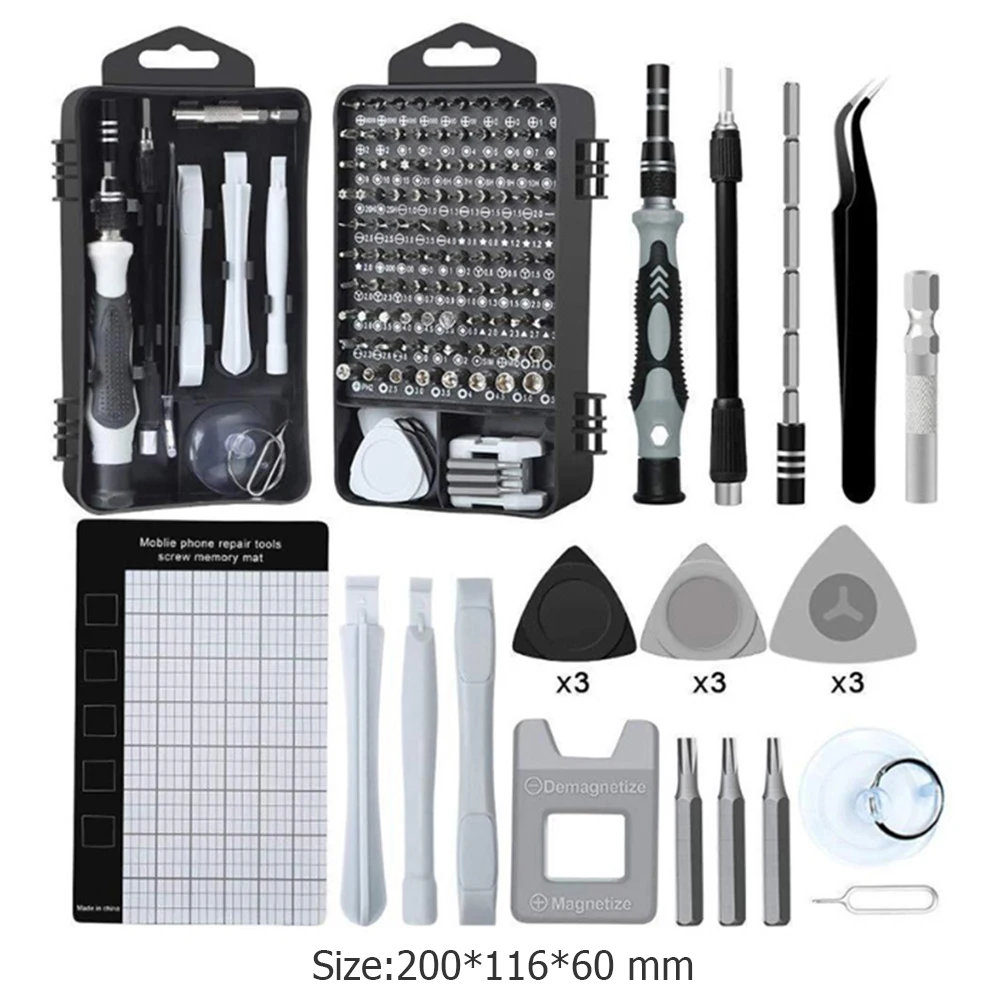 

122 in 1 Screwdriver Set Magnetic Screwdriver Bit Multi Mobile Phone Repair Tools Kit Electronic Device Hand Repair Tools Set