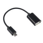 Кабель-переходник OTG, штекер-гнездо Micro USB, 1 шт., для синхронизации данных, для телефонов мобильный телефон, Android, TSLM1