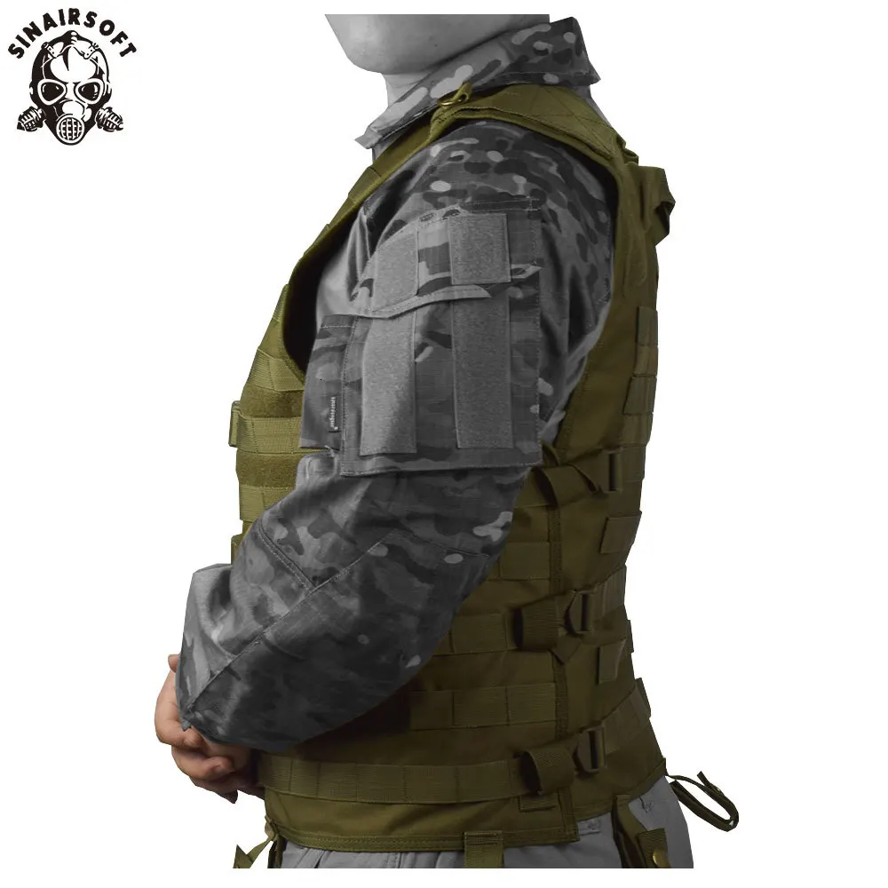 SINAIRSOFT Molle airsoft тактический жилет Камуфляжный жилет армейский военный CS открытый рыбалка охота снаряжение LY1802
