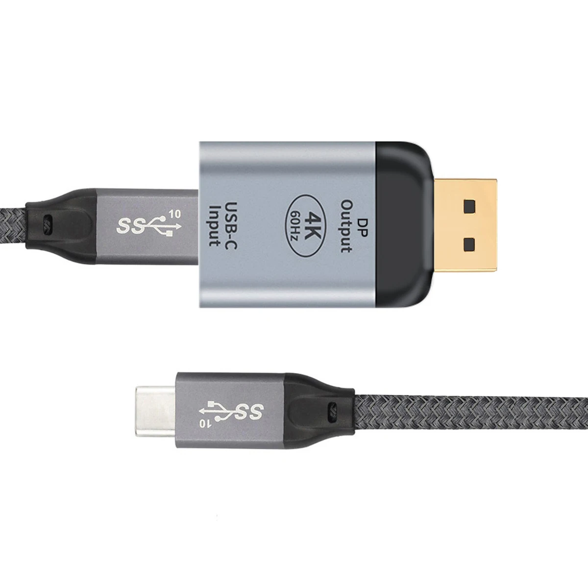 

Zihan Jimier USB-C Тип C разъем для Displayport DP раковина HDTV 4K 60 Гц 1080p 10 Гбит/с 100 Вт Кабель для планшета, телефона и ноутбука