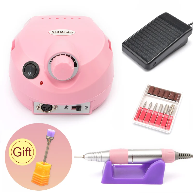35000 об/мин профессиональный набор сверл для ногтей с сверлами электрическая