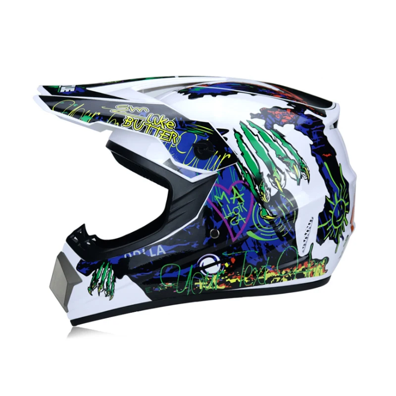 C32 Профессиональный Гоночный Кроссовый шлем hors route Casque Moto Capacete Moto Casco внедорожный мультяшный детский мотоциклетный шлем - Цвет: C32