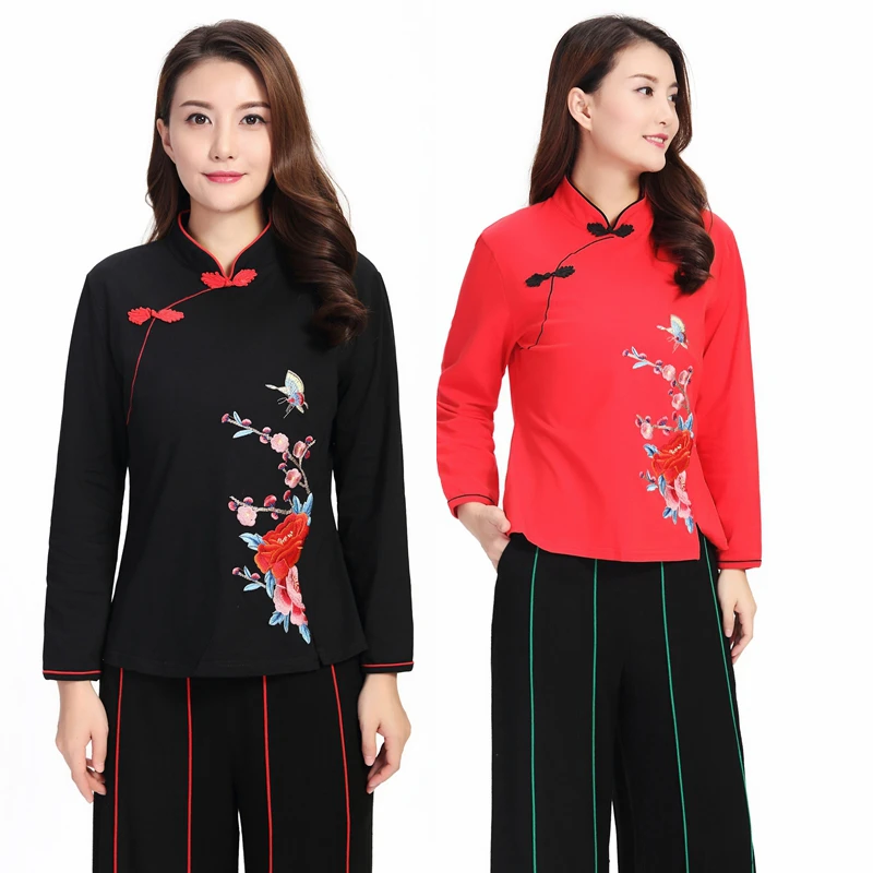 Новый китайский cheongsam топы хлопок Ретро среднего и пожилого возраста матери