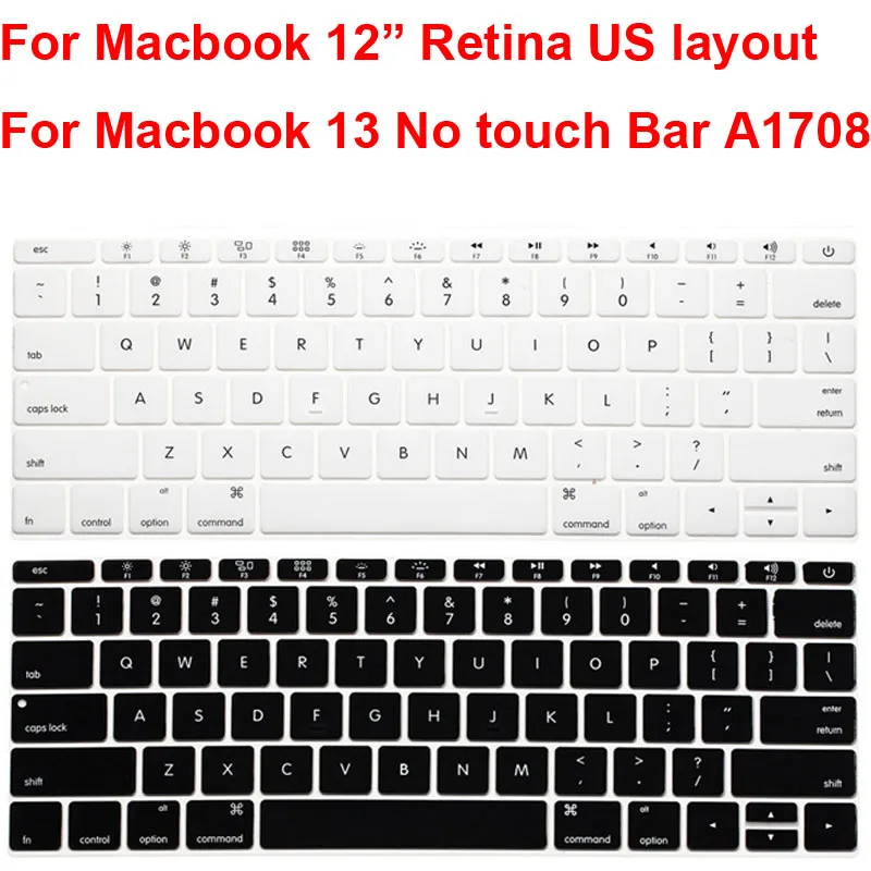 Защита клавиатуры США для Macbook Retina 12 дюймов A1534 Pro 13 без сенсорной панели A1708