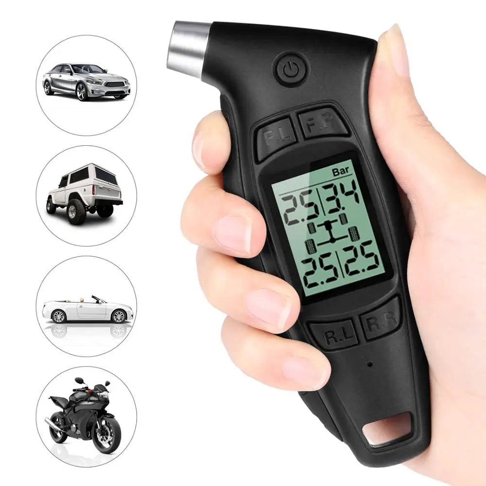 Ручной цифровой измеритель давления в шинах Steelmate Φ TPMS Функция отключения