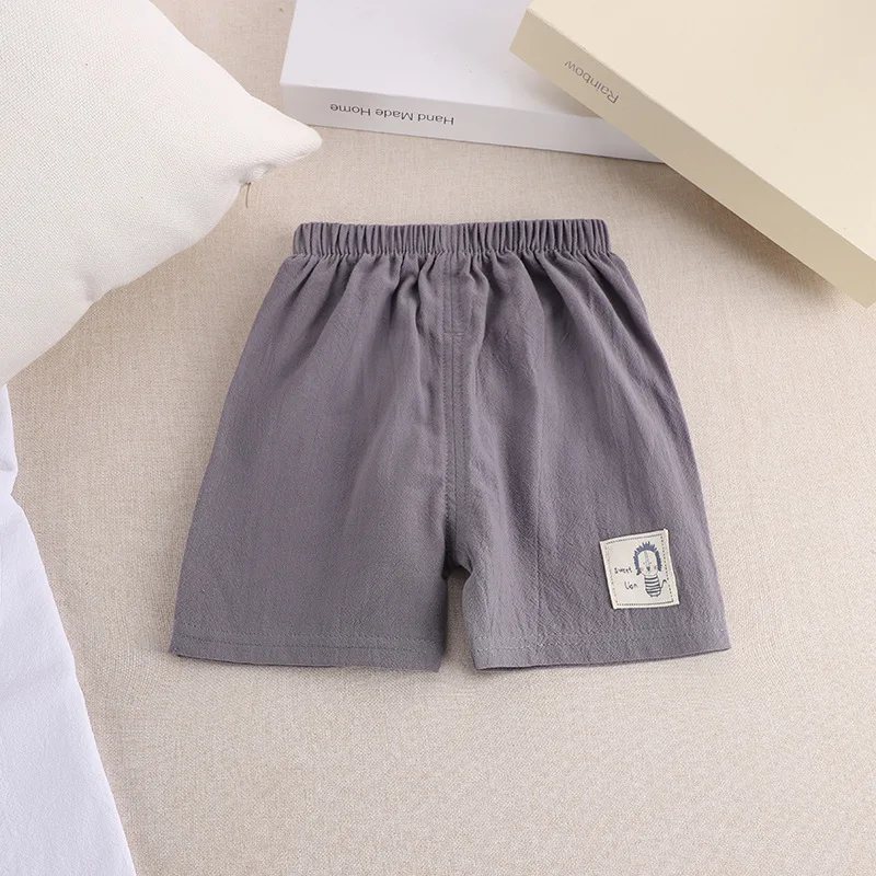 

Toddler Boys Girls Shorts Summer Cotton Thin Baby Shorts Solid Color Pants For Children Baby Clothing