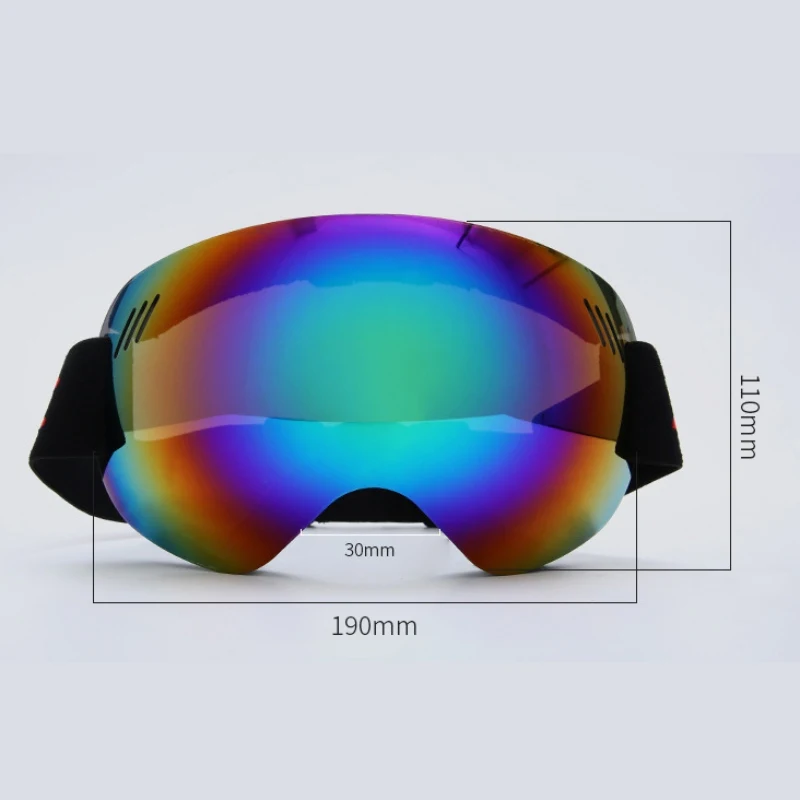 

Ski Goggles Protection Spherical Lens Frameless Snow Sports Goggles For Men Women Ski Snowboard Goggles Anti-Fog UV