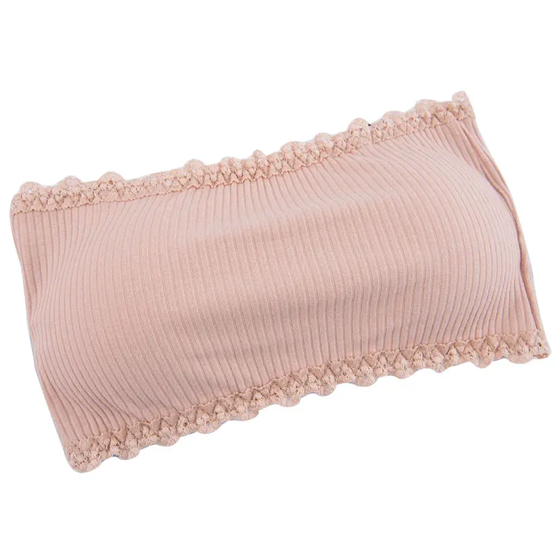 Женский бюстгальтер без бретелек с мягкими чашечками Однотонный женский