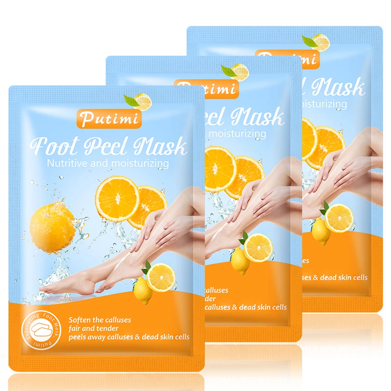 

10Pcs/5Pack Whitening Exfoliating Foot Mask Peeling Moisturizing Foot Patches Dead Skin Remover Smooth Pedicure Socks Peel Masks