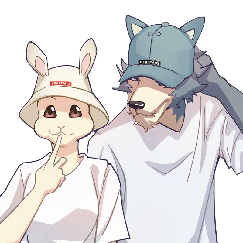 BEASTARS Косплэй аниме шляпа Legosi Хару Louis забавная шляпка 3D волк с заячьими ушками в