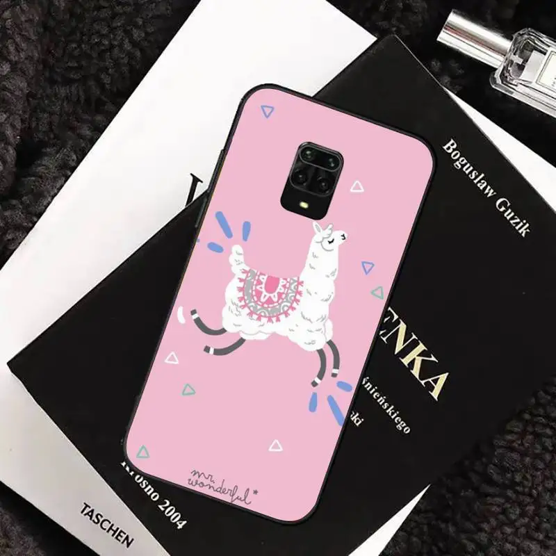 

Cute animal cartoon design alpaca Phone Case For xiaomi redmi note 10 9 9s 8 8t 7 pro max mi note 10 lite pro funda