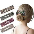 Повязка для волос для женщин, многофункциональная волшебная повязка на голову с принтом, зажим с бантом, оптовая продажа, доставка 24 часа