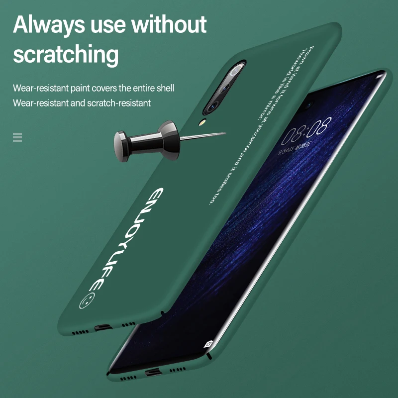 Ultra-thin Matte PC Phone Case For Xiaomi Mi 10 9 8 SE Lite T Pro Redmi Note 7 Shockproof Cover