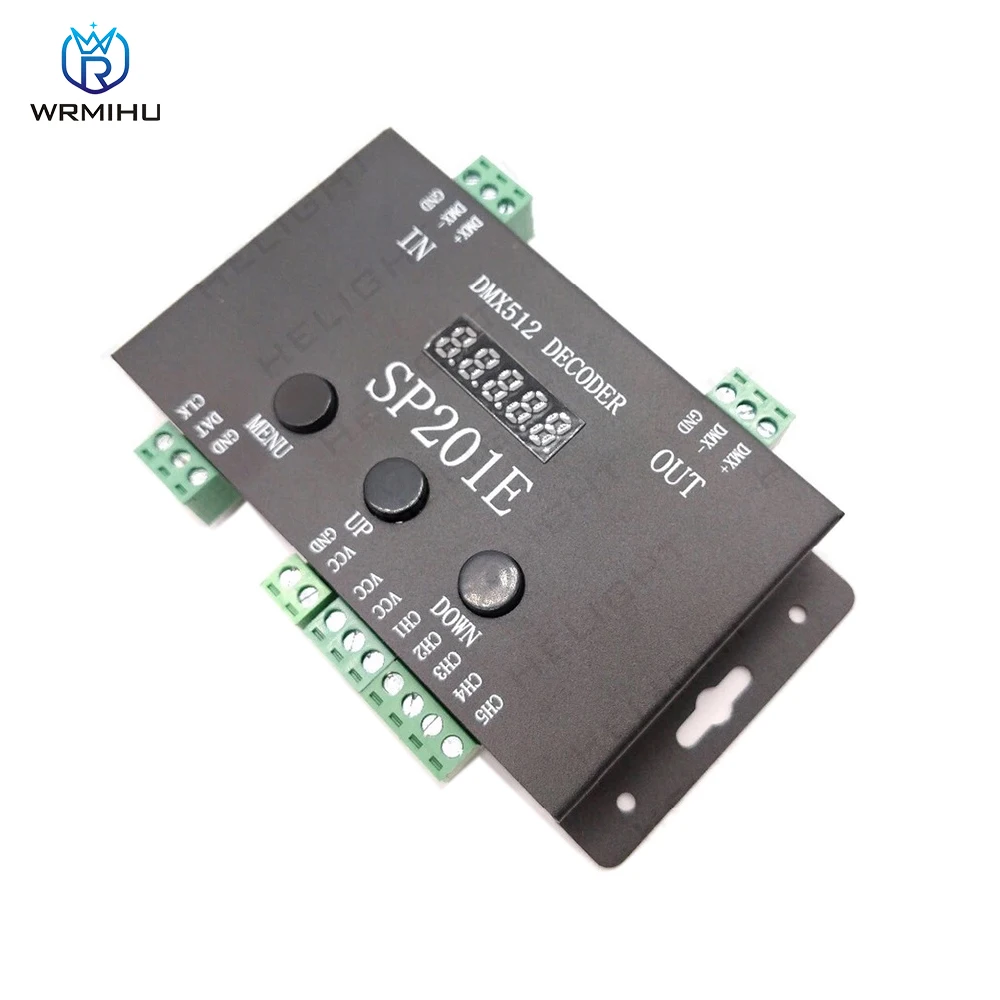 Контроллер декодера DC5-24V DMX512 SP201E SPI сигнальный адресуемый IC RGB светодиодный