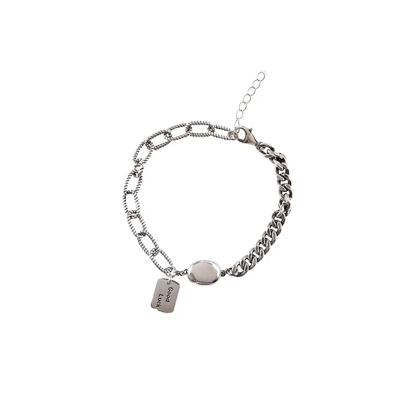 

Korean Trendy Cuban Chain Jewelry For Women Luck Bead Amulet Bracelets Fashion Jewelry Women Accessories Birthday Gifts