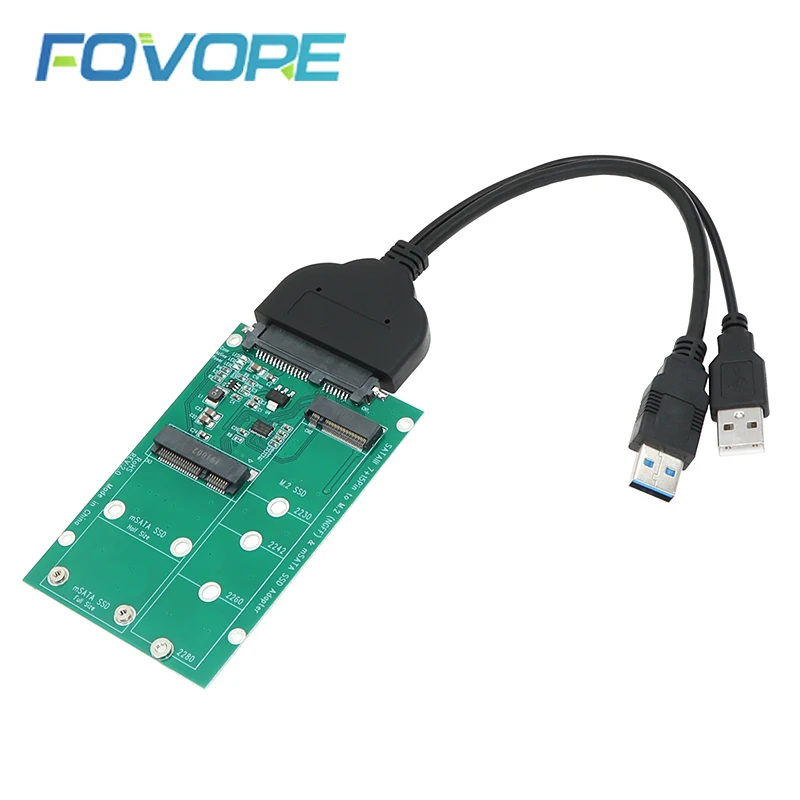 MSATA SATA адаптер M.2 SSD USB NGFF III 3 0 для mSATA и 22pin 2 5 &quotжесткий диск в 1