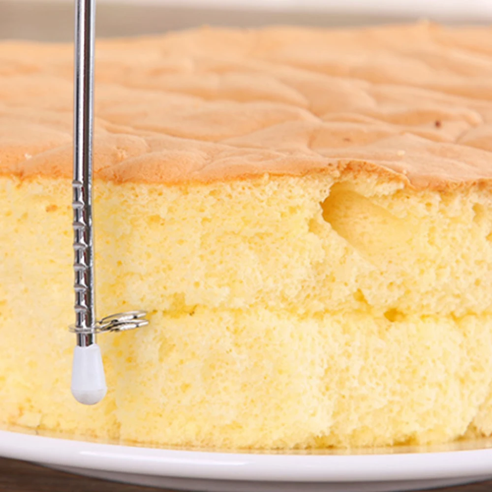 Регулируемый 2-проводной двухслойный резак для торта из нержавеющей стали