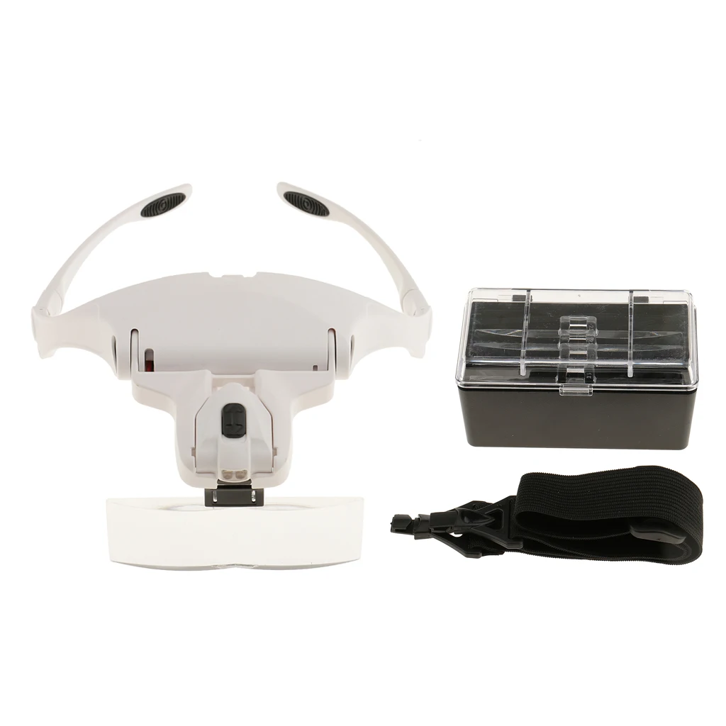 Повязка на голову с 5 линзами двойная светодиодная лампа головной светильник