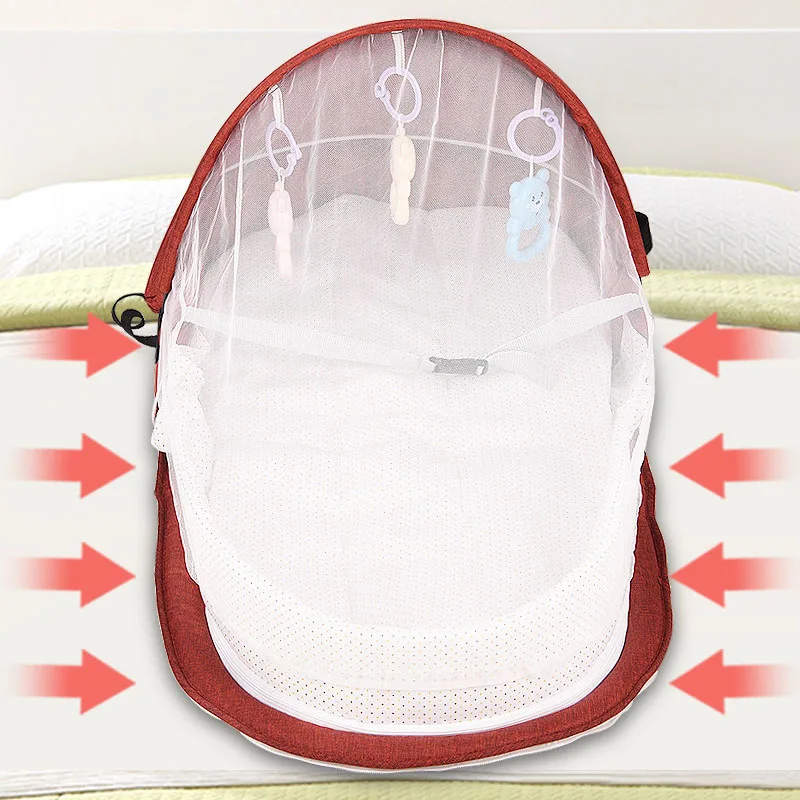 

2020 New Baby Nest Portable Travel Baby Cribs Toddler Multi-function Folding Bed Folding Chair