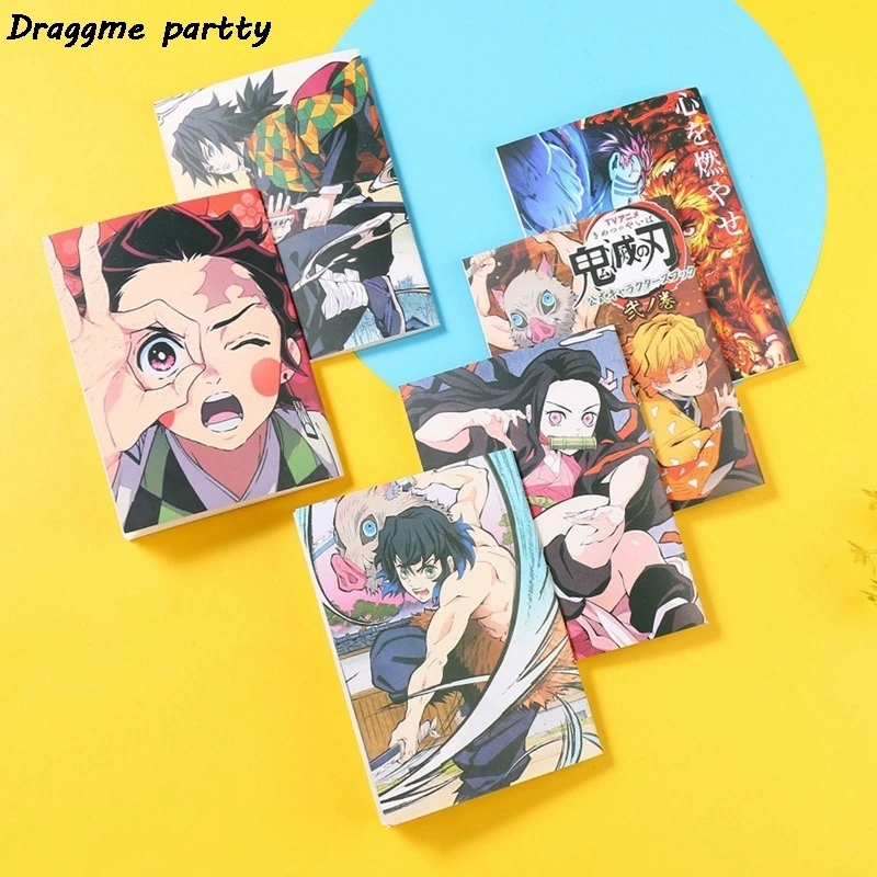 Блокнот из аниме рассекающий демонов Kimetsu No Yaiba маленький блокнот мультфильма для