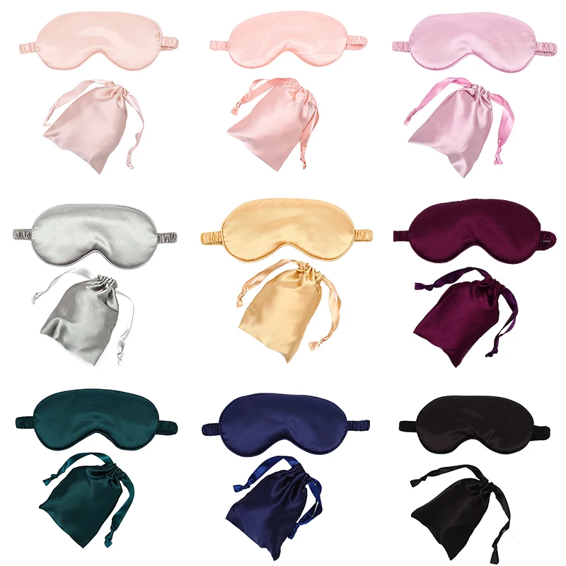 

Imitated Silk Sleep Eye Mask Travel Eyepatch Nap Eye Patch Rest Blindfold Eye Cover Sleeping Mask Night Eyeshade