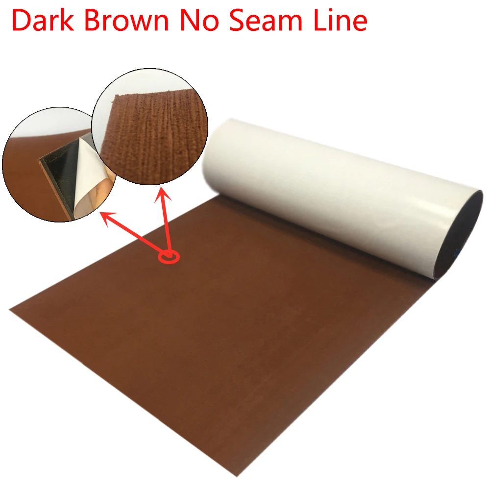 

EVA Faux Boat Decking Sheet Marine Flooring Carpet Mat 90x240cm Dark Brown Yacht Boats Accessories