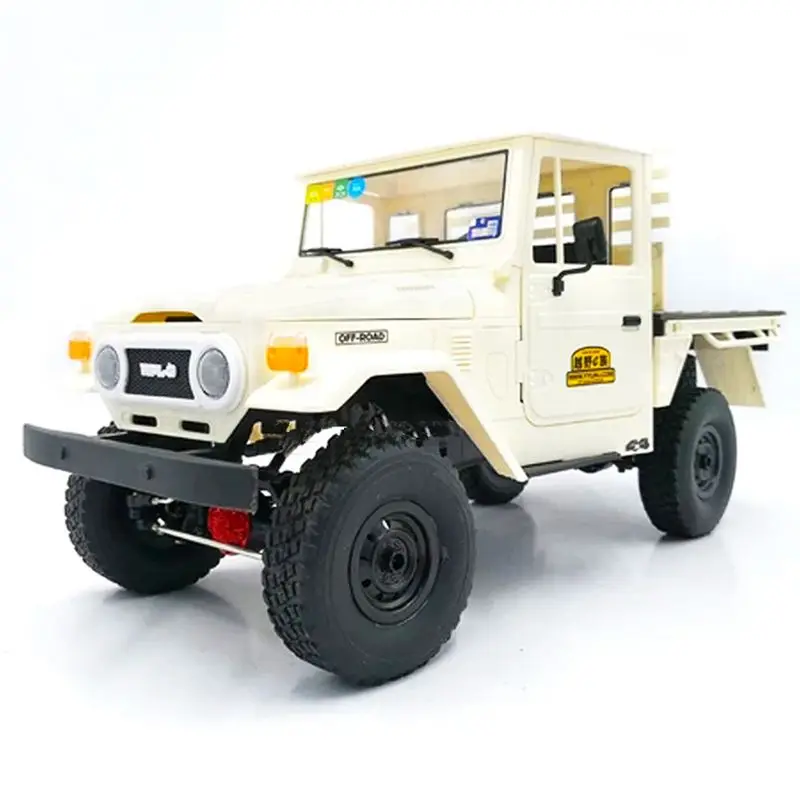 

WPL C44KM RC Car 1/16 4WD 2CH Metal Edition Unassembled Kit Crawler Remote Control Off-Road RC Car With Head Light Toys Vehicles