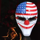 10 шт.лот ужасная маска на Хэллоуин Payday 2 ДалласВолкцепимаски клоуна хокстон для маскарада вечевечерние страшная маска клоуна