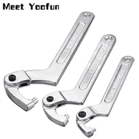 1 pcs adjustable type c hook spanner wrench nuts bolts hand tools 19 5132 7651 120115 170 with scale