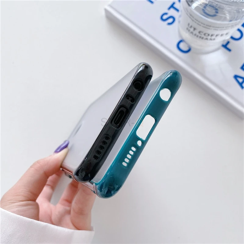 airbag shockproof matte phone case on for xiaomi redmi note 8 pro note8 2021 translucent silicone plastic hard back cover funda free global shipping