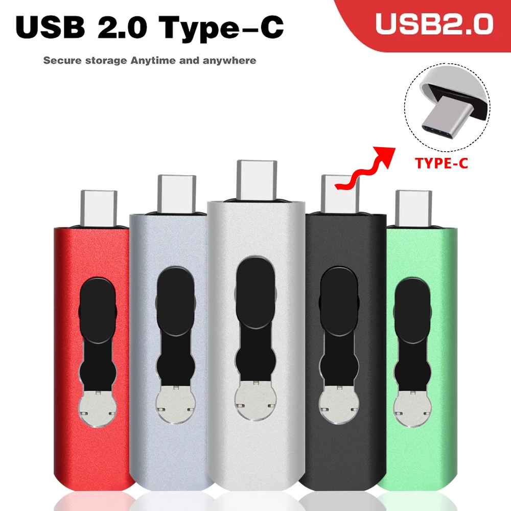 

Флеш-накопитель USB 128, 2,0/64/32/16 ГБ, металлический
