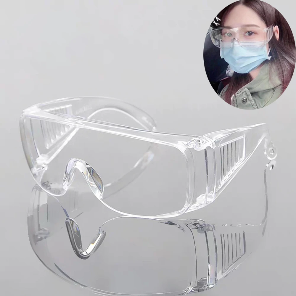 Safety Protective Goggles Glasses Work Prevent protect Eye Protection Anti-Dust Shock Transparent Eyepiece | Красота и здоровье