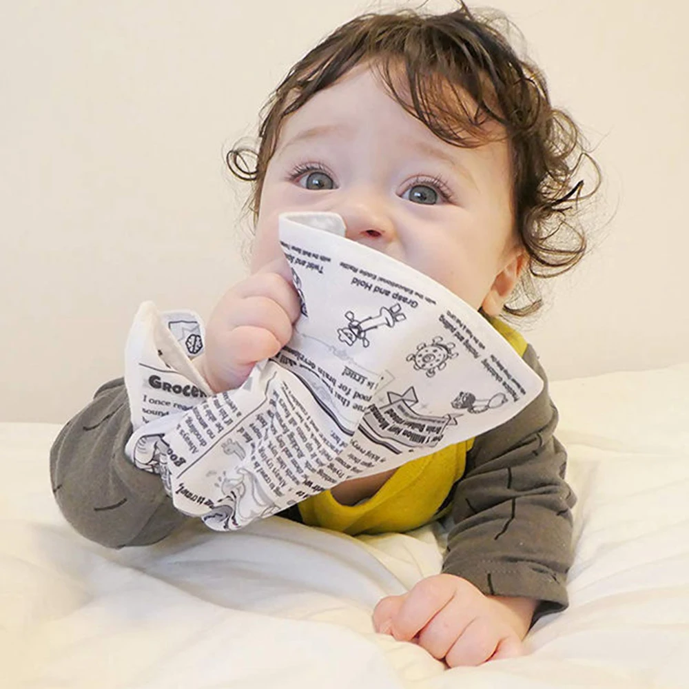 Детская тканевая книга для раннего образования черно белая Новинка бумажное