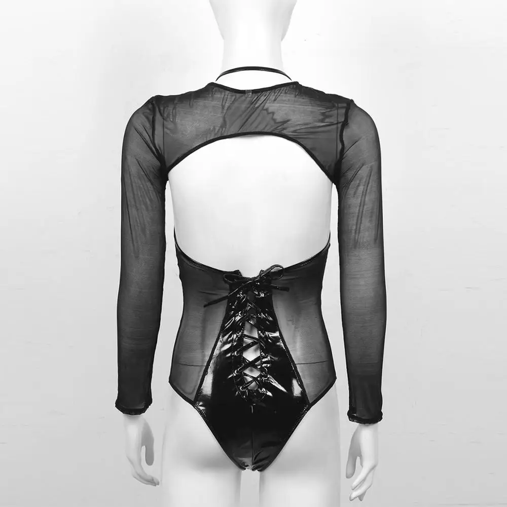 Женские сексуальные открытые чашечки нижнее белье боди с лямкой на шее сзади