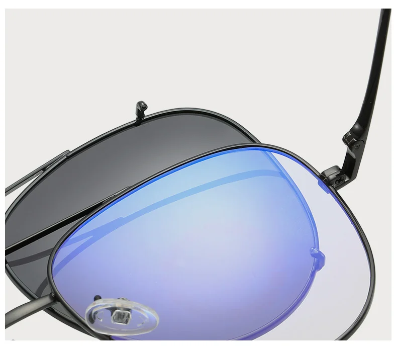 Ralferty Prescription Sunglasses Women Men Polarized Clip On Glasses Pilot Myopia Ladies Spectacle Frame 0 Degree Z17208