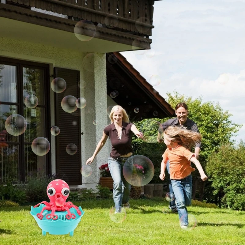 

1PC Bubble Maker Outdoor Toy Octopus Bubble Toy Upgrade Blower Summer Gift