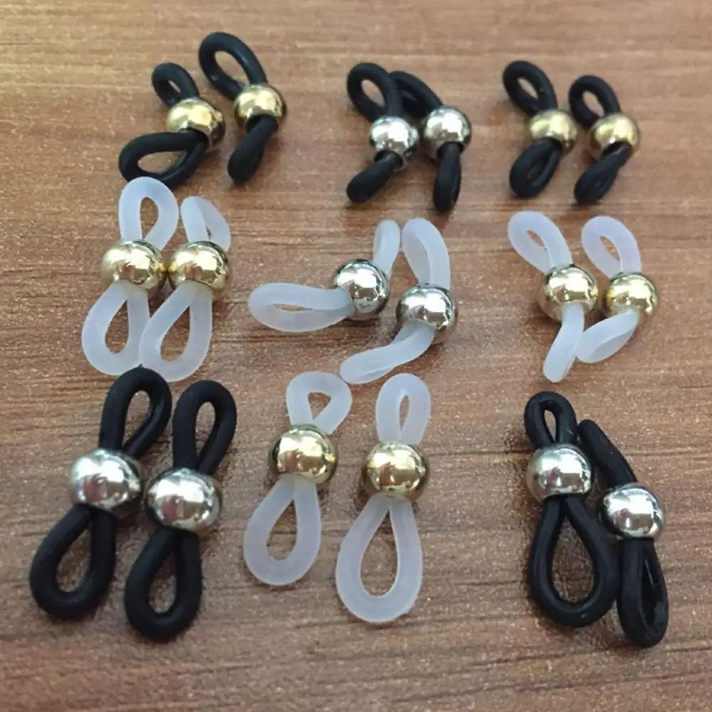 

20 pcs Antiskid Rubber Ring Sunglasses Retainer End Loop Connectors for Glasses Chain Rope Eyewear Holder Accessories